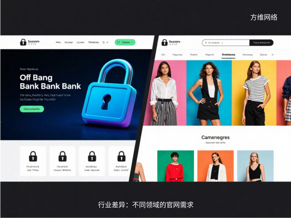 行業(yè)差異:不同領(lǐng)域的官網(wǎng)需求