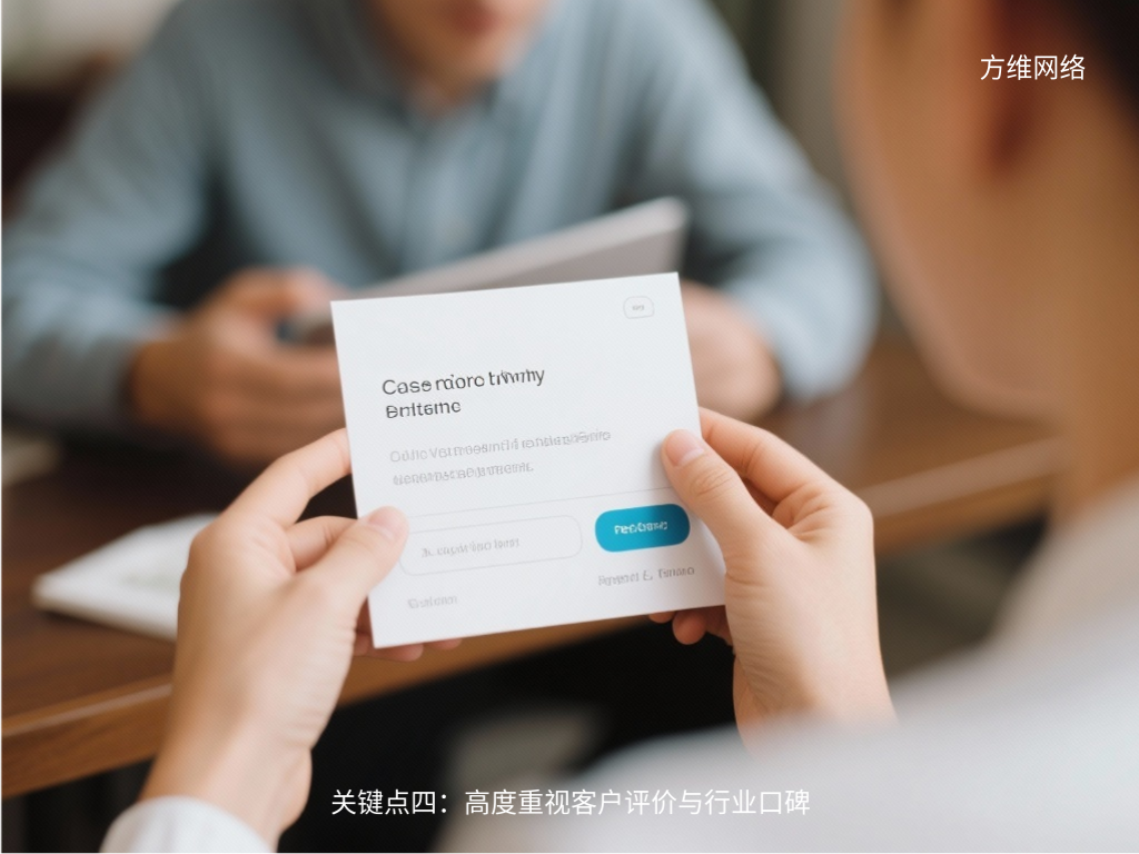 關鍵點四:高度重視客戶評價與行業口碑