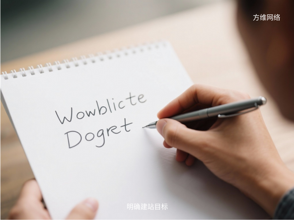明確建站目標