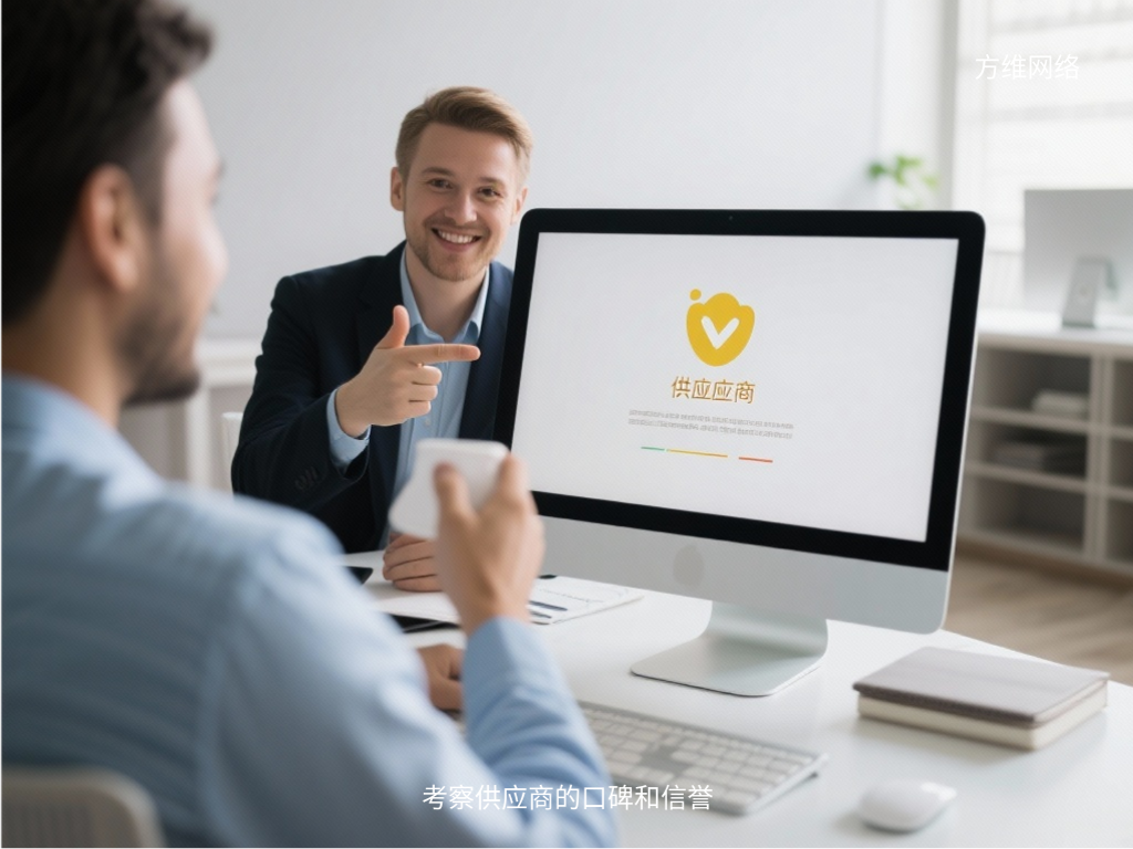 考察供應商的口碑和信譽
