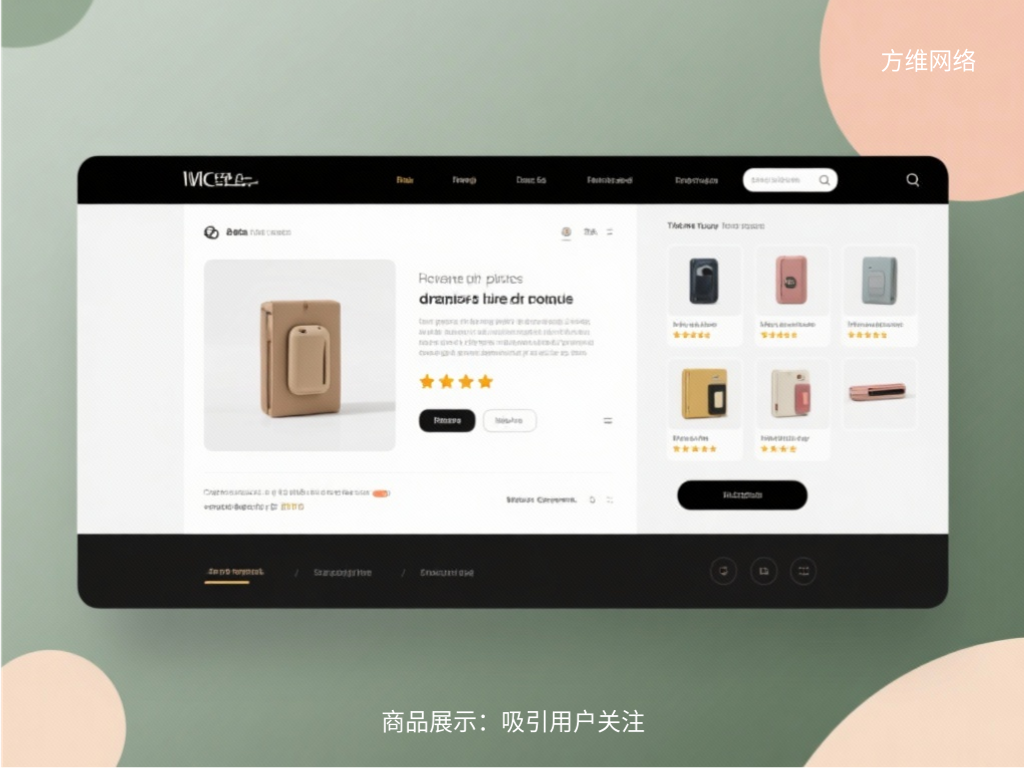 商品展示:吸引用戶關注